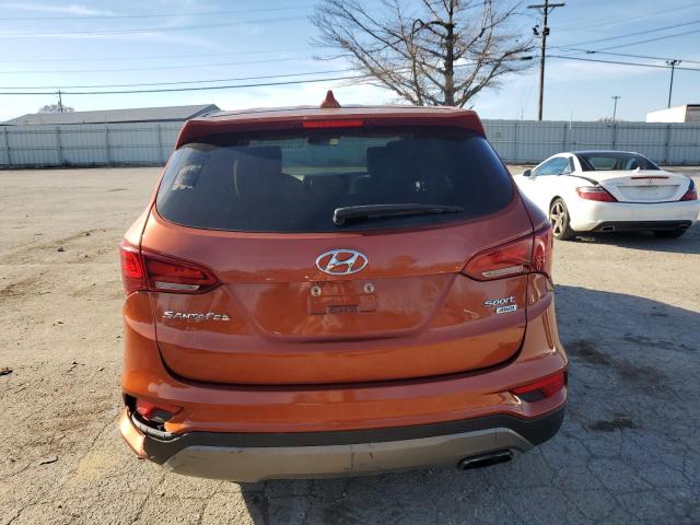 5XYZTDLB0HG438087 - 2017 HYUNDAI SANTA FE S ORANGE photo 6