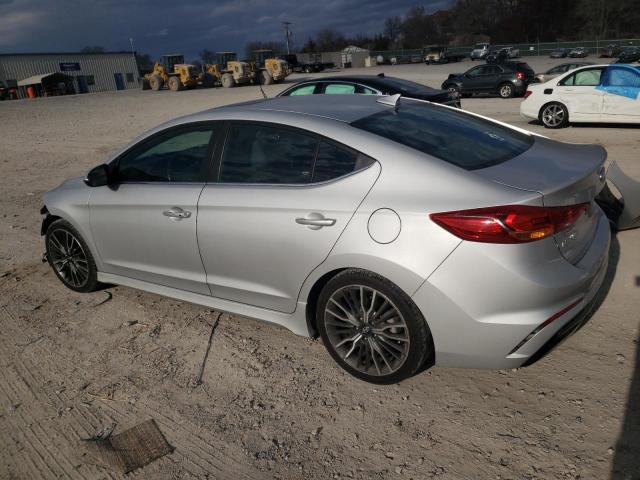 KMHD04LB2JU522849 - 2018 HYUNDAI ELANTRA SPORT SILVER photo 2