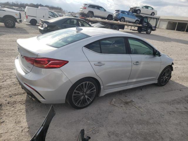 KMHD04LB2JU522849 - 2018 HYUNDAI ELANTRA SPORT SILVER photo 3