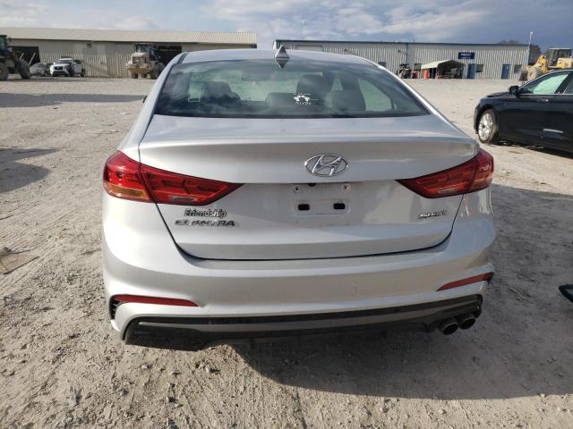 KMHD04LB2JU522849 - 2018 HYUNDAI ELANTRA SPORT SILVER photo 6