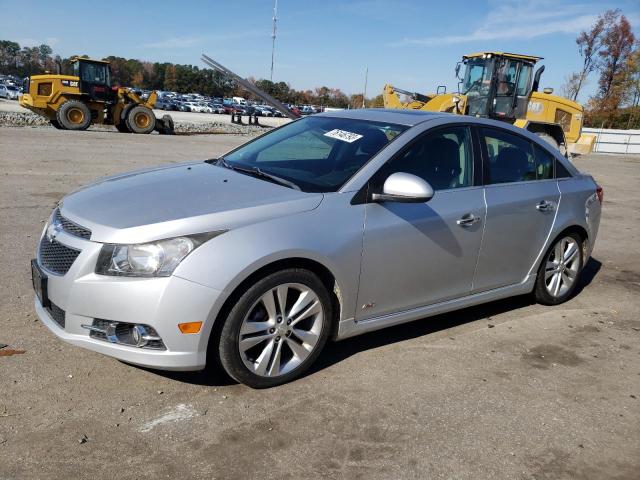 1G1PG5SBXE7396029 - 2014 CHEVROLET CRUZE LTZ SILVER photo 1