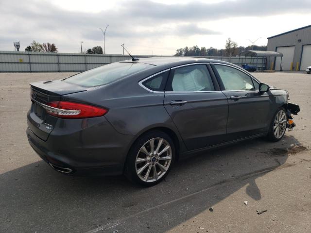 3FA6P0D94HR267691 - 2017 FORD FUSION TITANIUM GRAY photo 3