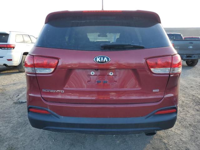 5XYPG4A37HG218680 - 2017 KIA SORENTO LX RED photo 6