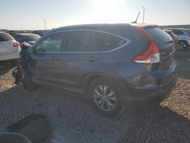 5J6RM4H79CL071439 - 2012 HONDA CR-V EXL BLUE photo 2