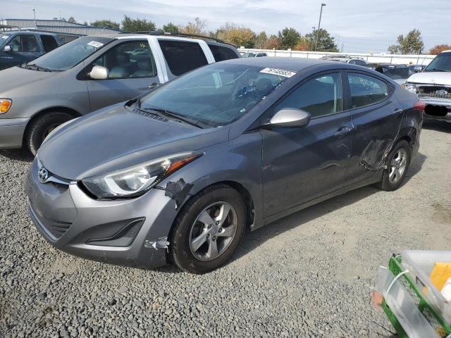 5NPDH4AE2EH501705 - 2014 HYUNDAI ELANTRA SE GRAY photo 1