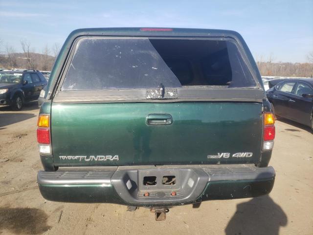 5TBBT48183S393499 - 2003 TOYOTA TUNDRA ACCESS CAB LIMITED GREEN photo 6