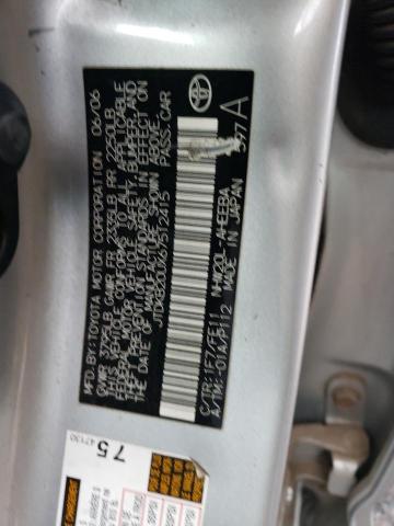 JTDKB20UX67512415 - 2006 TOYOTA PRIUS SILVER photo 12