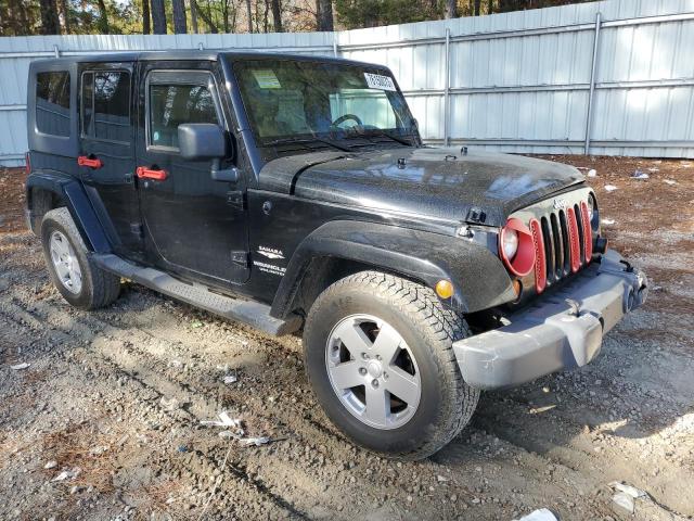 1J8GB59147L204125 - 2007 JEEP WRANGLER SAHARA BLACK photo 4