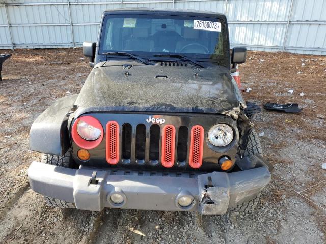 1J8GB59147L204125 - 2007 JEEP WRANGLER SAHARA BLACK photo 5