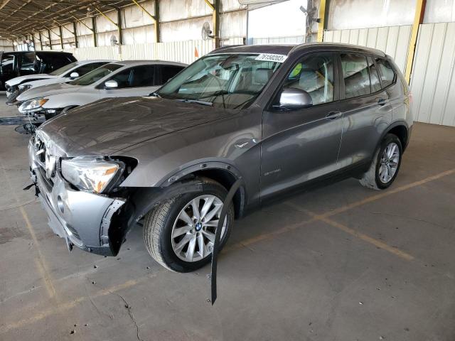 5UXWZ7C38H0V88349 - 2017 BMW X3 SDRIVE28I GRAY photo 1