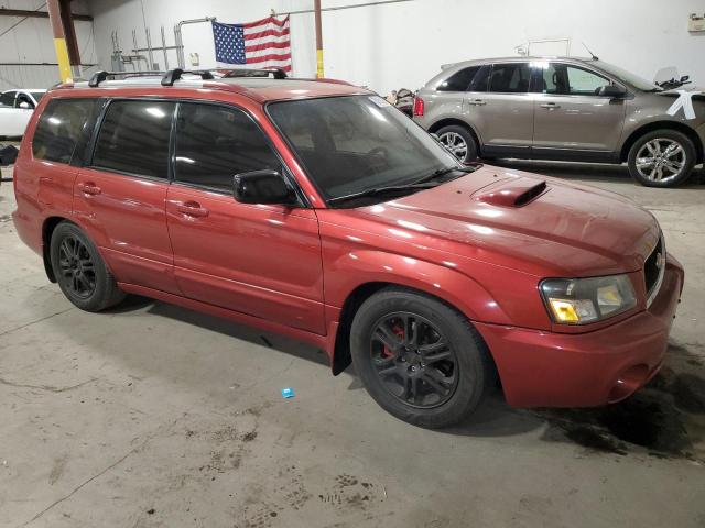 JF1SG696X5H743133 - 2005 SUBARU FORESTER 2.5XT BURGUNDY photo 4