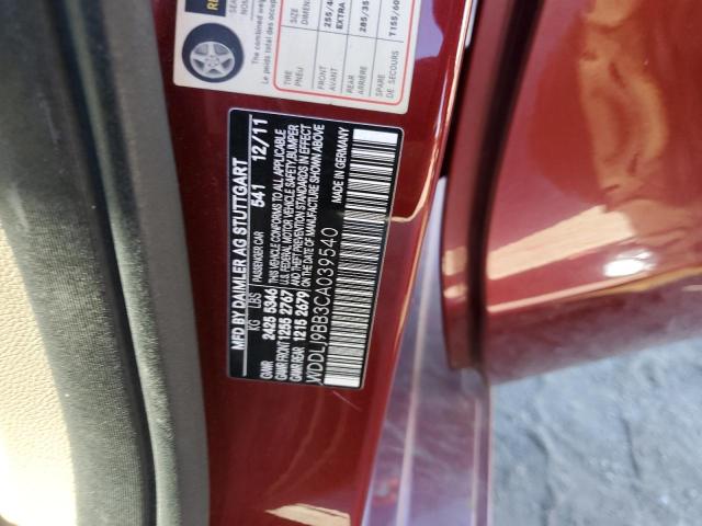 WDDLJ9BB3CA039540 - 2012 MERCEDES-BENZ CLS 550 4MATIC BURGUNDY photo 12