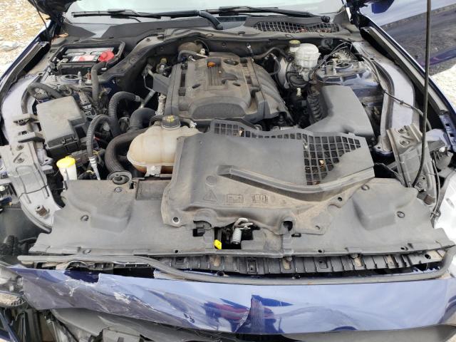 1FA6P8TH1K5142214 - 2019 FORD MUSTANG BLUE photo 11