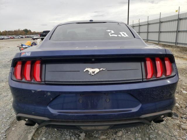 1FA6P8TH1K5142214 - 2019 FORD MUSTANG BLUE photo 6