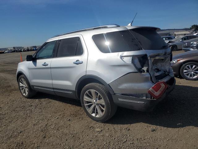 1FM5K7F80JGB45632 - 2018 FORD EXPLORER LIMITED SILVER photo 2