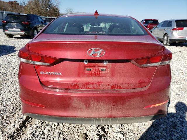 KMHD84LF1HU302236 - 2017 HYUNDAI ELANTRA SE RED photo 6