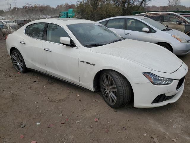 ZAM57RTA9G1173526 - 2016 MASERATI GHIBLI S WHITE photo 4