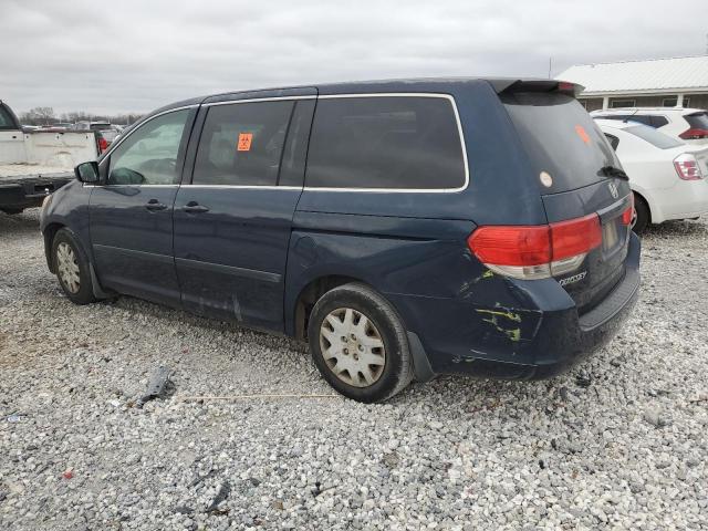 5FNRL38229B055764 - 2009 HONDA ODYSSEY LX BLUE photo 2