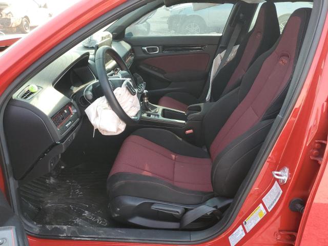 2HGFE1E50PH475077 - 2023 HONDA CIVIC SI RED photo 7
