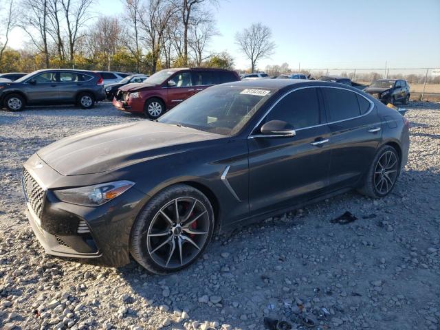 KMTG24LA8KU022118 - 2019 GENESIS G70 SPORT GRAY photo 1