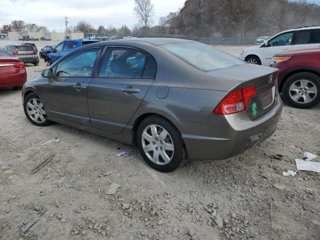 2HGFA16578H323938 - 2008 HONDA CIVIC LX GRAY photo 2