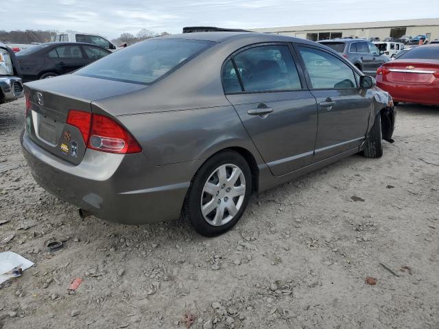 2HGFA16578H323938 - 2008 HONDA CIVIC LX GRAY photo 3