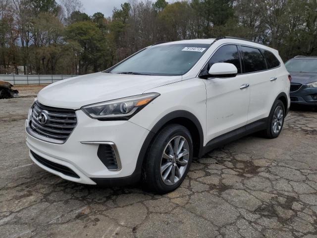 KM8SM4HF4HU182900 - 2017 HYUNDAI SANTA FE SE WHITE photo 1