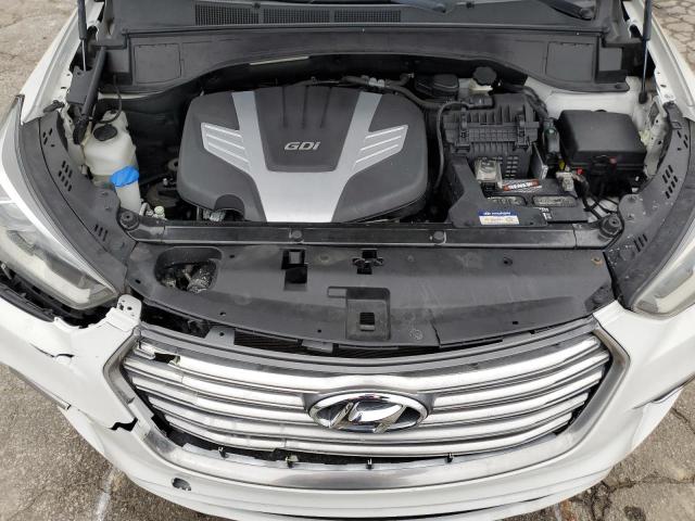 KM8SM4HF4HU182900 - 2017 HYUNDAI SANTA FE SE WHITE photo 12