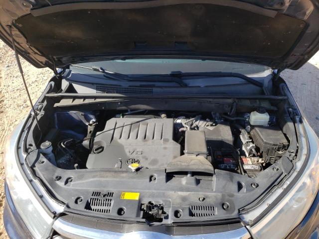 5TDKKRFH0FS079227 - 2015 TOYOTA HIGHLANDER XLE BLUE photo 12