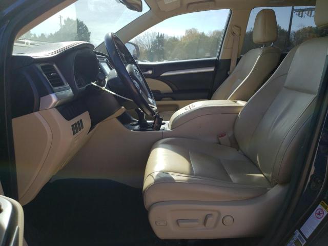 5TDKKRFH0FS079227 - 2015 TOYOTA HIGHLANDER XLE BLUE photo 7
