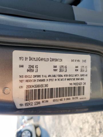 2B3KA43G06H261303 - 2006 DODGE CHARGER SE GRAY photo 13