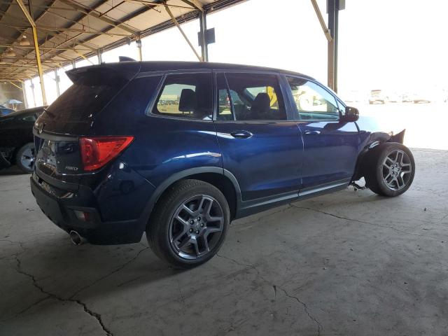 5FNYF8H59PB014913 - 2023 HONDA PASSPORT EXL BLUE photo 3