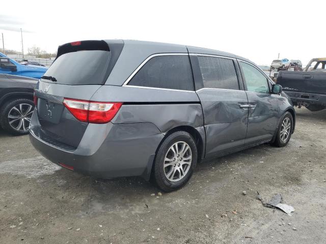 5FNRL5H41DB026651 - 2013 HONDA ODYSSEY EX GRAY photo 3