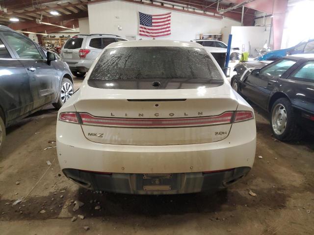 3LN6L2LU6FR604782 - 2015 LINCOLN MKZ HYBRID WHITE photo 6