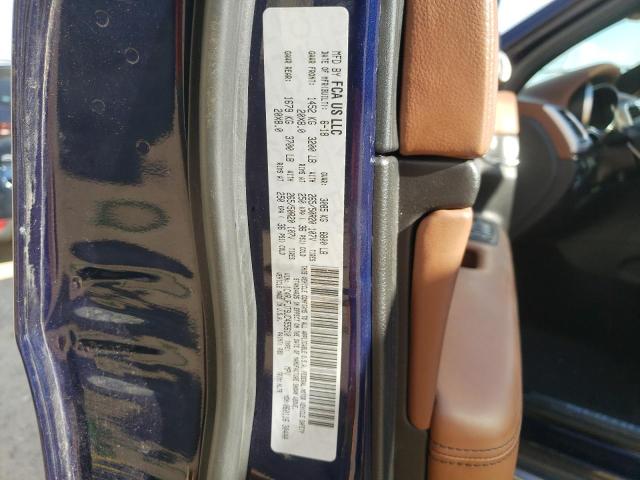 1C4RJFJT9JC455610 - 2018 JEEP GRAND CHER SUMMIT ლურჯი ფოტო 13