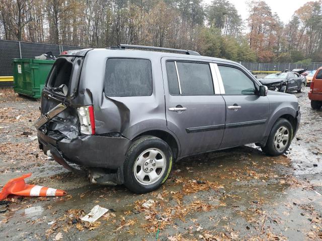 5FNYF4H2XFB025660 - 2015 HONDA PILOT LX GRAY photo 3