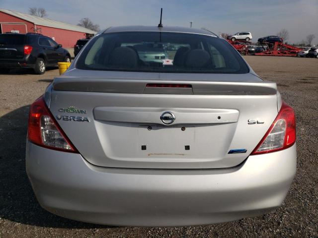 3N1CN7AP6DL871337 - 2013 NISSAN VERSA S SILVER photo 6