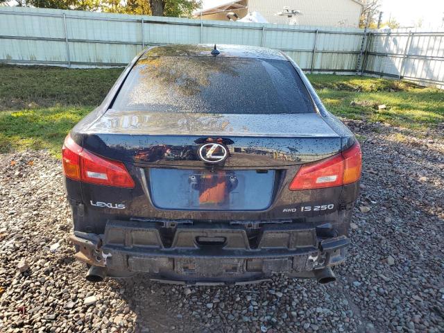 JTHCK262575011843 - 2007 LEXUS IS 250 BLACK photo 6