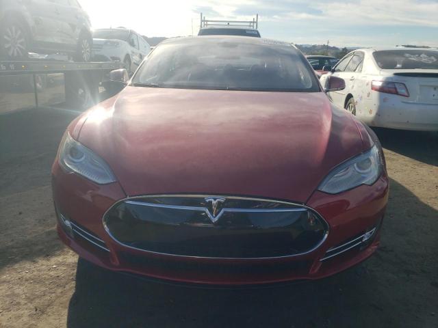 5YJSA1H12EFP37394 - 2014 TESLA MODEL S Կարմիր լուսանկար 5