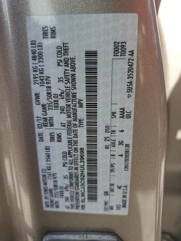 5LMCJ3C92HUL39698 - 2017 LINCOLN MKC RESERVE Qızıl foto 13