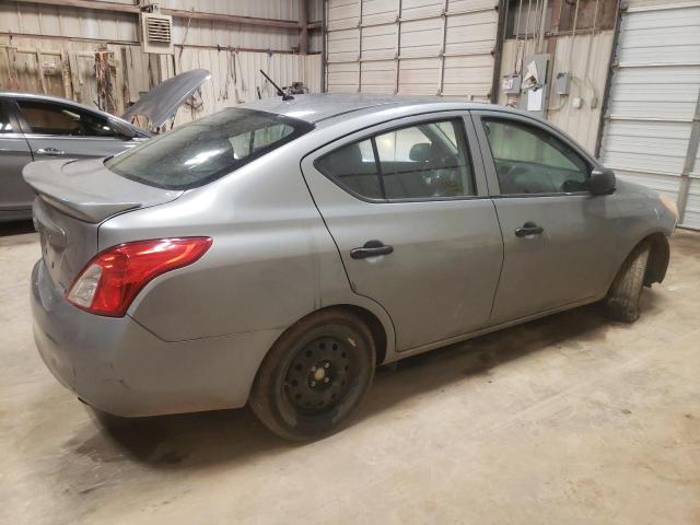 3N1CN7AP7EL812072 - 2014 NISSAN VERSA S GRAY photo 3