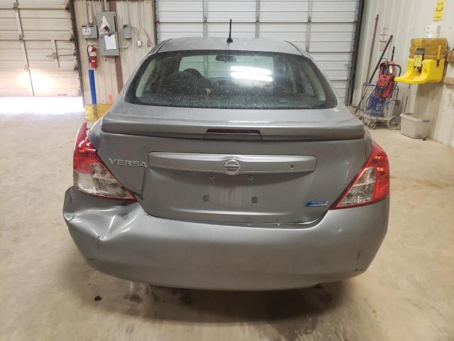 3N1CN7AP7EL812072 - 2014 NISSAN VERSA S GRAY photo 6