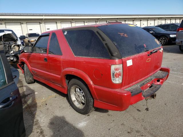 1GNCS18W82K233516 - 2002 CHEVROLET BLAZER RED photo 2