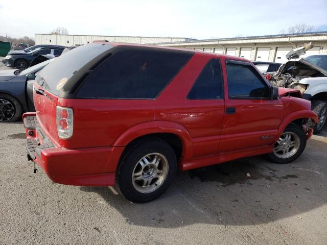 1GNCS18W82K233516 - 2002 CHEVROLET BLAZER RED photo 3