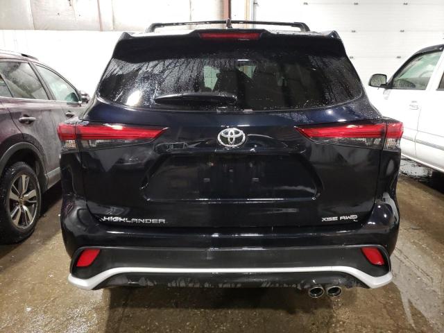 5TDJZRBH0MS152106 - 2021 TOYOTA HIGHLANDER XSE BLACK photo 6