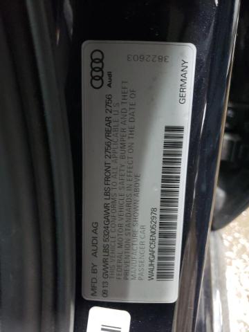 WAUHGAFC5EN052978 - 2014 AUDI A6 PRESTIGE BLACK photo 13