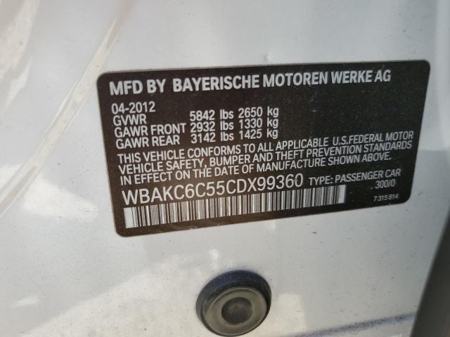 WBAKC6C55CDX99360 - 2012 BMW ALPINA B7 XI 白色 照片 12