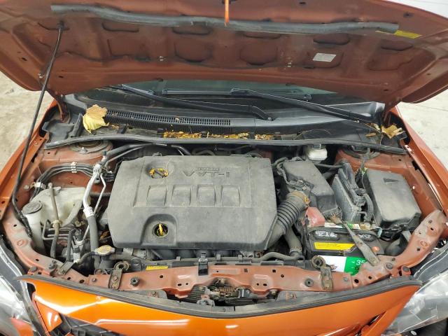 2T1BU4EE9DC081908 - 2013 TOYOTA COROLLA BASE ORANGE photo 11