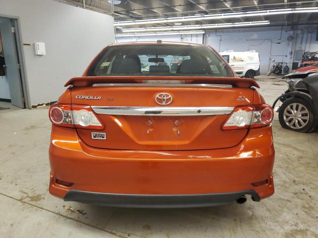 2T1BU4EE9DC081908 - 2013 TOYOTA COROLLA BASE ORANGE photo 6