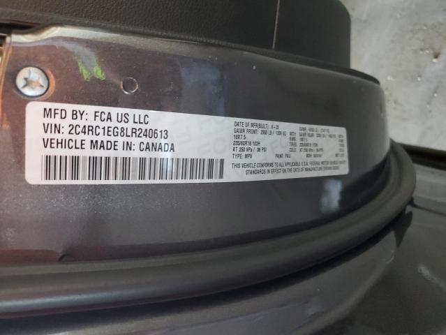 2C4RC1EG8LR240613 - 2020 CHRYSLER PACIFICA TOURING L PLUS GRAY photo 13